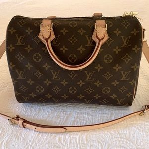 Louis Vuitton Monogram Speedy 30 Bandouliere